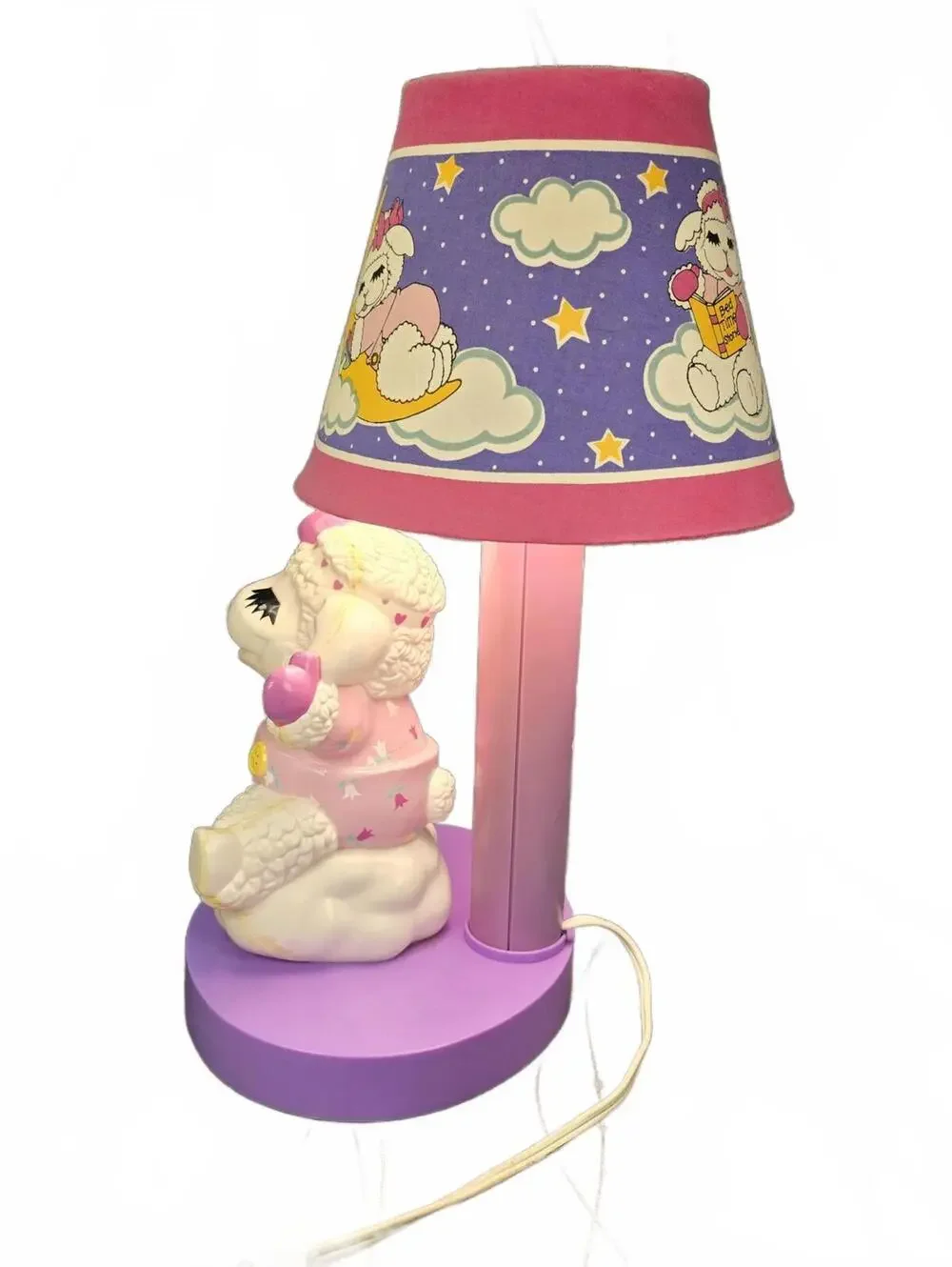 Vintage 1993 Lamb Chop Lamp Shari Lewis Enterprises Nursery Decor Retro